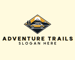 Car Road Trip Adventure logo design