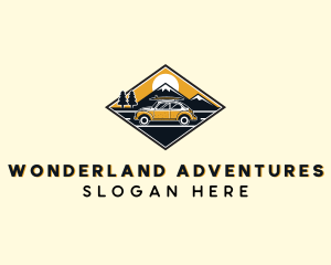 Car Road Trip Adventure logo design