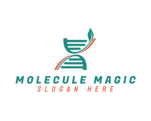 Molecule - DNA Leaf Lab logo design