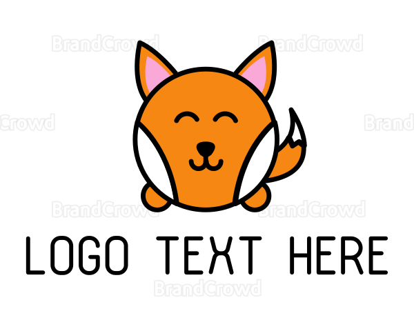 Cute Corgi Dog Logo