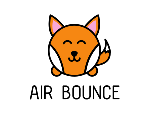 Inflatable - Cute Corgi Dog logo design