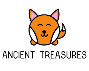 Cute Corgi Dog logo design