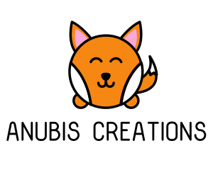 Cute Corgi Dog logo design