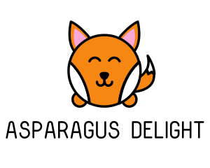 Cute Corgi Dog logo design