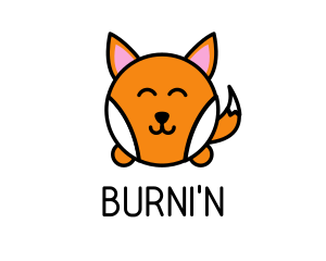 Cute Corgi Dog logo design