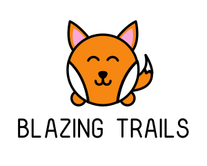 Cute Corgi Dog logo design