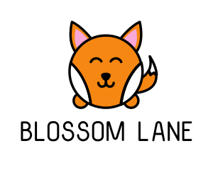 Cute Corgi Dog logo design