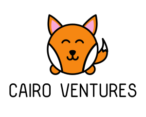 Cute Corgi Dog logo design