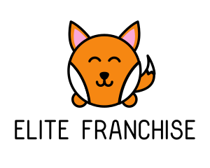 Cute Corgi Dog logo design