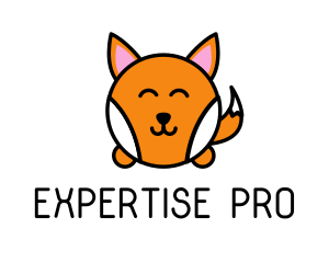 Cute Corgi Dog logo design