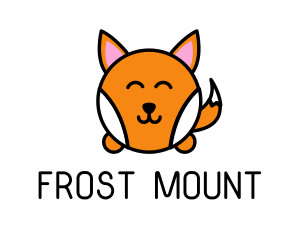 Cute Corgi Dog logo design