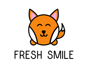 Cute Corgi Dog logo design