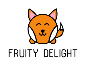 Cute Corgi Dog logo design