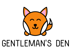 Cute Corgi Dog logo design