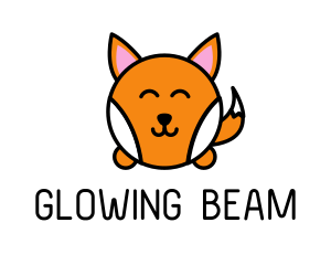 Cute Corgi Dog logo design