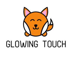 Cute Corgi Dog logo design