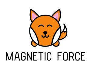 Cute Corgi Dog logo design