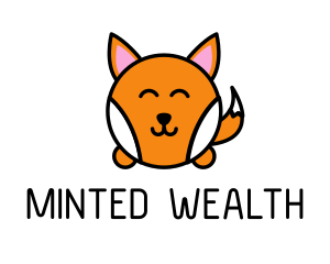 Cute Corgi Dog logo design