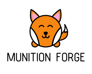 Cute Corgi Dog logo design