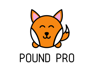 Cute Corgi Dog logo design