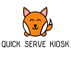 Cute Corgi Dog logo design