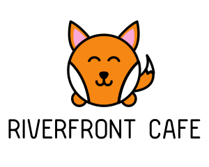 Cute Corgi Dog logo design