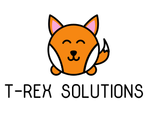 Cute Corgi Dog logo design