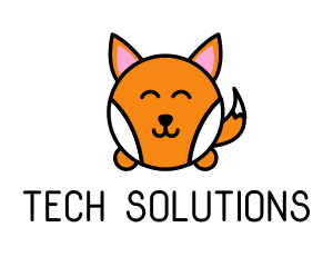 Cute Corgi Dog logo design