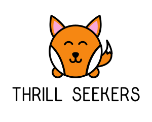 Cute Corgi Dog logo design