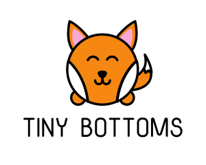 Cute Corgi Dog logo design