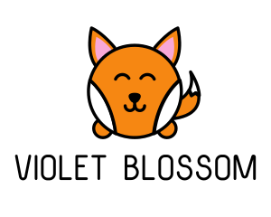 Cute Corgi Dog logo design