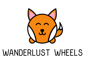 Cute Corgi Dog logo design