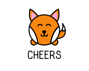 Fox - Cute Corgi Dog logo design