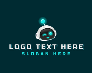 Migration - Cyborg Tech Robot logo design