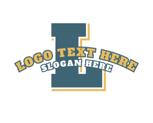University - University League Lettermark logo design