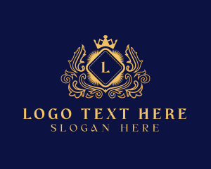 Elegant - Royalty Crest Crown logo design