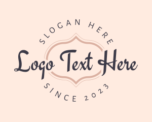 Dessert - Feminine Script Badge logo design