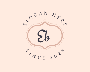 Feminine Script Badge Logo