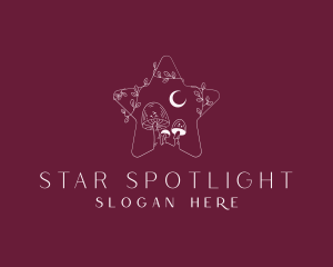 Star Holistic Mushroom logo design