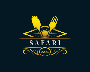 Luxury Dish Restaurant Logo