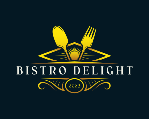 Luxury Dish Restaurant logo design