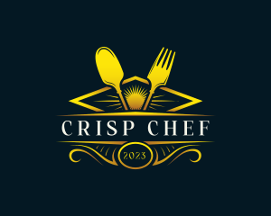 Luxury Dish Restaurant logo design