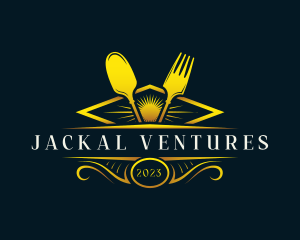 Luxury Dish Restaurant logo design