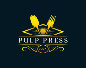 Luxury Dish Restaurant logo design