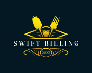 Luxury Dish Restaurant logo design