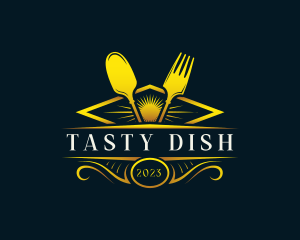 Dish - Luxury Dish Restaurant logo design