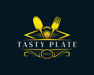 Dish - Luxury Dish Restaurant logo design