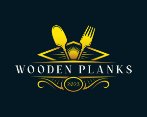 Luxury Dish Restaurant logo design