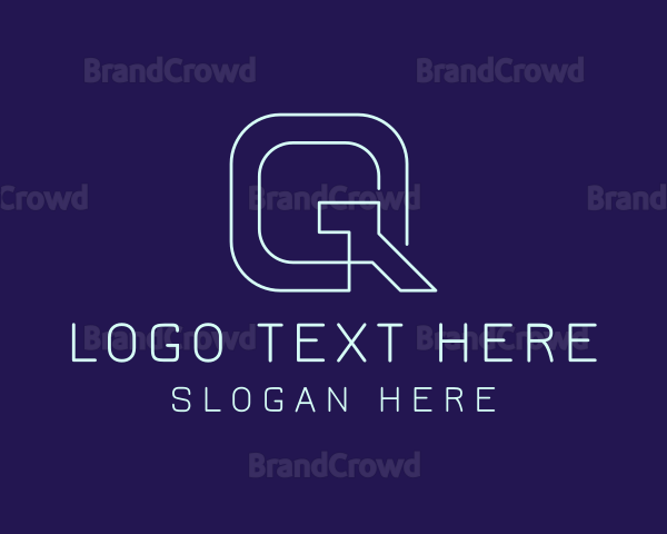 Modern Tech Letter Q Logo
