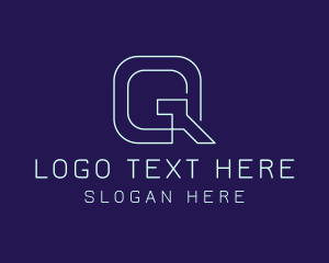 Monoline - Modern Tech Letter Q logo design